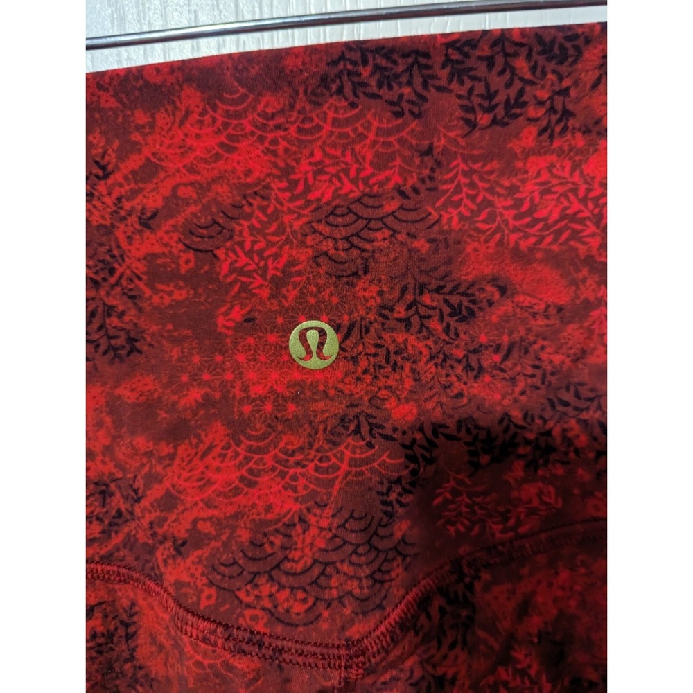 Lululemon Align Pant 28" *Lunar New Year Intricate Oasis Multi Size 4 Gold Logo - Picture 7 of 11